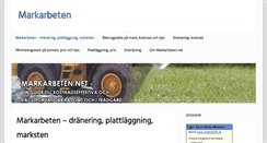 Desktop Screenshot of markarbeten.net